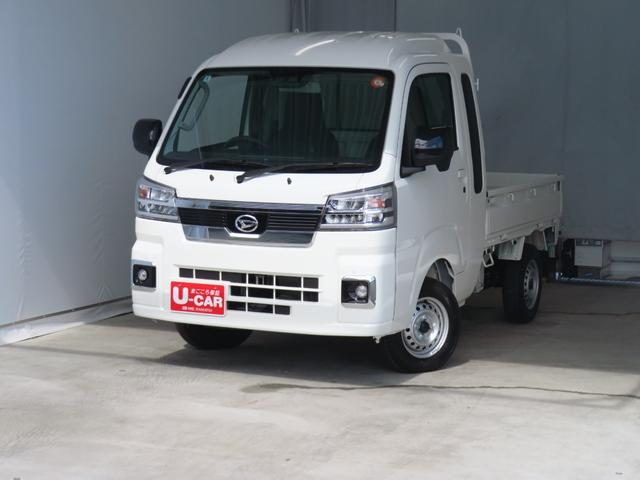 ハイゼットトラック ジャンボエクストラ　　　　　　４ＷＤ　ＣＶＴ　１年間無料保証　アイドリングストップ　記録簿　ブレーキサポート　ワンオナ　ＬＥＤライト　キーフリー　デフロック　荷台作業照明　ゲートチェーン　あゆみ板掛け　パワーウィンドウ　マニュアルエアコン　コーナーセンサー（2枚目）