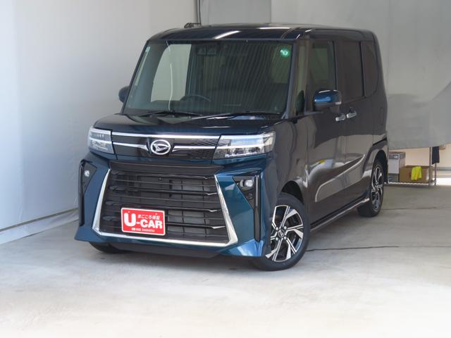 タント カスタムＸ　ｅｃｏＩＤＬＥ非装着車　　　　　　１年間無料保証　パノラマカメラ　コーナーセンサー　Ｂｌｕｅｔｏｏｔｈ　ＴＶ　盗難警報装置　ワンオーナー　前席シートヒーター　９型ディスプレイオーディオ　電動パーキングブレーキ　両側パワースライドドア　キーフリー（2枚目）