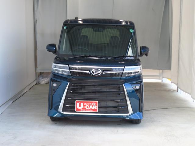 タント カスタムＸ　ｅｃｏＩＤＬＥ非装着車　　　　　　１年間無料保証　パノラマカメラ　コーナーセンサー　Ｂｌｕｅｔｏｏｔｈ　ＴＶ　盗難警報装置　ワンオーナー　前席シートヒーター　９型ディスプレイオーディオ　電動パーキングブレーキ　両側パワースライドドア　キーフリー（3枚目）