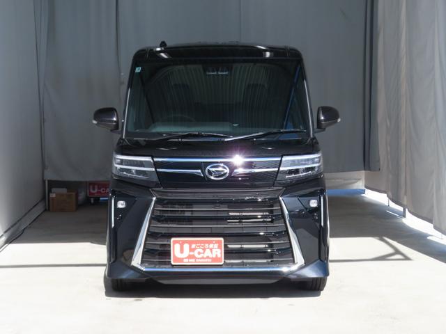 タント カスタムRS  届出済未使用車 バックカメラ 1年間無料保証 両側パワスライドドア ISTOP 元試乗車 地デジ BT対応 キーフリー LEDライト USBポート 9型ディスプレイオーディオ 電動パーキングブレーキ コーナーセンサー 運転席・助手席シートヒーター(3枚目)