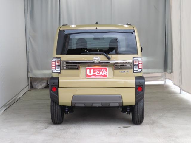 タフト Gターボ ダーククロムベンチャー キーフリー 1年間無料保証 車線逸脱警報装置 衝突回避支援ブレーキ 運転席・助手席シートヒーター 電動格納ドアミラー LEDヘッドライト ムーンルーフ Aストップ パノラマカメラ 電動パーキングブレーキ コーナーセンサー(5枚目)