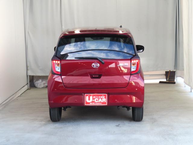 ミライース Ｘ　ＳＡＩＩＩ　　　　　　マニュアルエアコン　１年間無料保証　盗難防止アラーム　試乗車ＵＰ　衝突回避支援ブレーキ機能　電格ミラ　レーンキープアシスト　安全ボディ　運転席助手席エアバック　点検記録簿付　１オーナー　ＬＥＤライト　キーレスキー　パワーウィンドウ（5枚目）