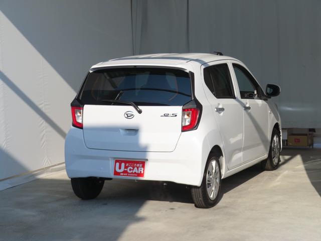 ミライース Ｘ　ＳＡＩＩＩ　　　　　　マニュアルエアコン　１年間無料保証　盗難防止アラーム　試乗車ＵＰ　衝突回避支援ブレーキ機能　コーナーセンサー　電格ミラ　レーンキープアシスト　安全ボディ　運転席助手席エアバック　点検記録簿付　１オーナー　ＬＥＤライト　キーレスキー（4枚目）