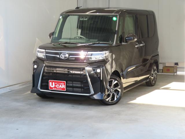 タント カスタムＸ　　純正９型ディスプレイオーディオ　１年間無料保証　衝突軽減ブレーキ　アイドリングストップ機能　Ｂカメラ　ＴＶ　ＬＥＤ　ワンオーナー　前席シートヒーター　電動格納ミラー　電動パーキングブレーキ　両側パワースライドドア　キーフリー　コーナーセンサー（2枚目）