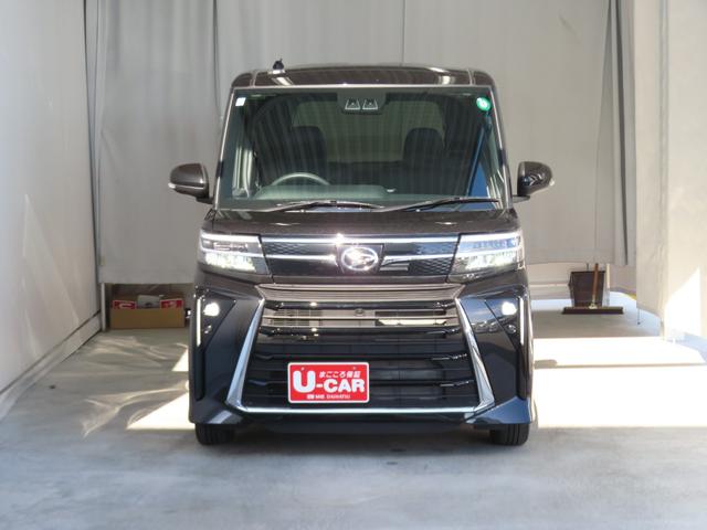 タント カスタムＸ　　純正９型ディスプレイオーディオ　１年間無料保証　衝突軽減ブレーキ　アイドリングストップ機能　Ｂカメラ　ＴＶ　ＬＥＤ　ワンオーナー　前席シートヒーター　電動格納ミラー　電動パーキングブレーキ　両側パワースライドドア　キーフリー　コーナーセンサー（3枚目）