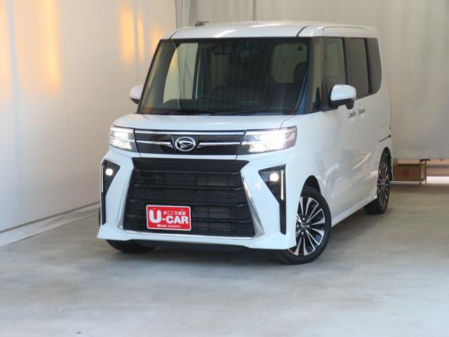 タント カスタムＲＳ　ｅｃｏＩＤＬＥ非装着車　ＥＴＣ　１年間無料保証　地デジ　ＢＴ対応　レンタカーアップ　ＵＳＢポート　ＤＶＤ　純正９型ナビ　パノラマカメラ　前後ドラレコ　両側パワースライドドア　電動パーキングブレーキ　運転席・助手席シートヒーター　コーナーセンサー（2枚目）