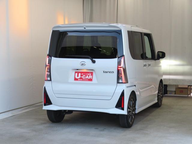 タント カスタムＲＳ　ｅｃｏＩＤＬＥ非装着車　ＥＴＣ　１年間無料保証　地デジ　ＢＴ対応　レンタカーアップ　ＵＳＢポート　ＤＶＤ　純正９型ナビ　パノラマカメラ　前後ドラレコ　両側パワースライドドア　電動パーキングブレーキ　運転席・助手席シートヒーター　コーナーセンサー（4枚目）