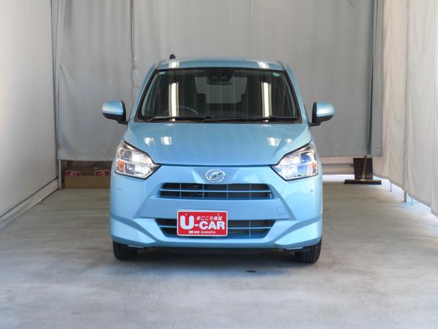 ミライース Ｘ　ＳＡＩＩＩ　　　　　マニュアルエアコン　１年間無料保証　盗難防止アラーム　試乗車ＵＰ　衝突回避支援ブレーキ機能　コーナーセンサー　電格ミラ　レーンキープアシスト　運転席助手席エアバック　点検記録簿付　１オーナー　ＬＥＤライト　キーレスキー　パワーウィンドウ（3枚目）