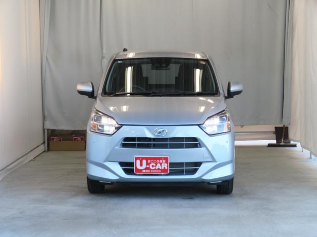ミライース Ｘ　ＳＡＩＩＩ　　　　　　マニュアルエアコン　１年間無料保証　盗難防止アラーム　試乗車ＵＰ　衝突回避支援ブレーキ機能　コーナーセンサー　電格ミラ　レーンキープアシスト　　　点検記録簿付　１オーナー　ＬＥＤライト　キーレスキー　パワーウィンドウ　純正フロアマット（3枚目）