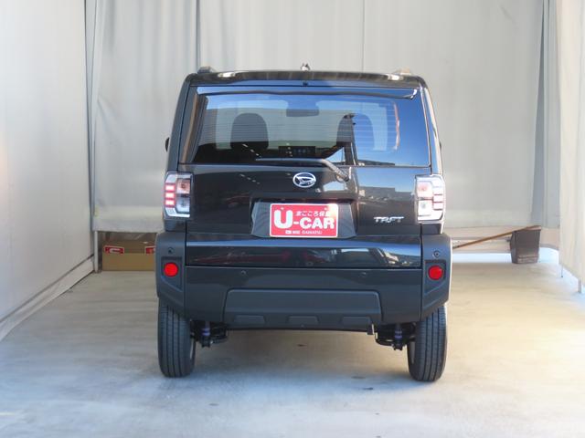 タフト G 9型ディスプレイオーディオ バックカメラ 1年間無料保証 アダプティブクルーズ コーナーセンサ Iストップ テレビ 記録簿 USB接続 キーフリー オートエアコン パワーウィンドウ 運転席・助手席シートヒーター 電動パーキングブレーキ Bluetooth対応(5枚目)