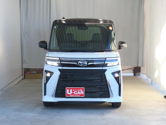 タント カスタムＲＳ　　　　　電動パーキングブレーキ　１年間無料保証　２０２６初売り１／４〜　両側パワスライドドア　レーンキープＡ　ＩＳＴＯＰ　元試乗車　ターボ　ＬＥＤライト　１オーナー　バックカメラ　運転席・助手席シートヒーター　コーナーセンサー　オートエアコン（3枚目）