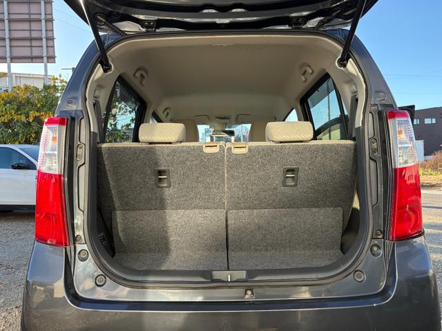 ワゴンR FX 1年保証 レーダーブレーキ アイドリングストップ 社外14インチアルミホイール オートエアコン ベンチシート タイミングチェーン インパネAT キーレス 電格ミラー ABS 新品バッテリー(21枚目)