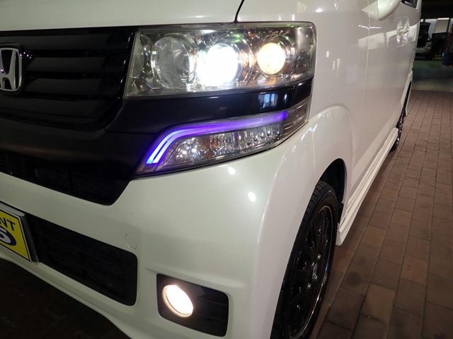 Ｎ－ＢＯＸカスタム Ｇ・ターボＡパッケージ　ワンオーナー　禁煙車　社外ＳＤナビ　ＣＤ・ＤＶＤ再生　フルセグＴＶ　Ｂｌｕｅｔｏｏｔｈ接続　バックカメラ　インテリキー（スペア有）　ＥＴＣ　ＨＩＤ　衝突軽減ブレーキ　両側パワースライドドア　純正ＡＷ（19枚目）