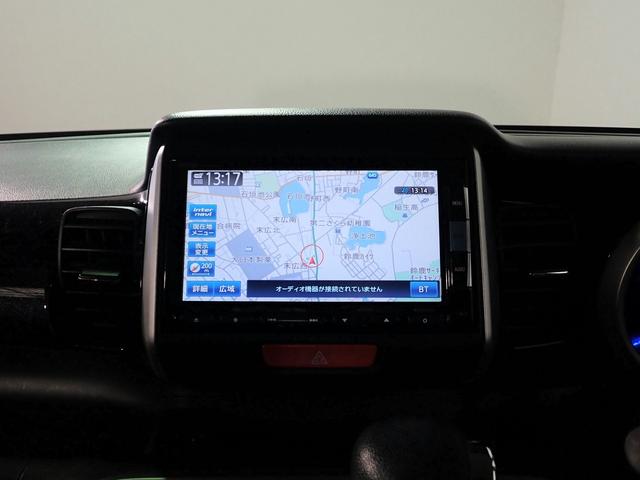 Ｎ－ＢＯＸカスタム Ｇ　ＳＳパッケージ　ワンオーナー　禁煙車　純正ＳＤナビ　ＣＤ・ＤＶＤ再生　フルセグＴＶ　Ｂｌｕｅｔｏｏｔｈ接続　バックカメラ　前後ドラレコ　インテリキー　両側パワースライドドア　ＨＩＤ　純正ＡＷ　タイミングチェーン（3枚目）