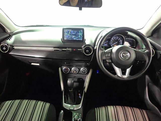 デミオ 13S アーバンスタイリッシュモード 1オーナー 禁煙 純正メモリーナビ CD・DVD再生 フルセグTV Bluetooth接続 バックカメラ ドライブレコーダー インテリキー(スペア有) ETC LEDヘッドライト アイドリングストップ(13枚目)