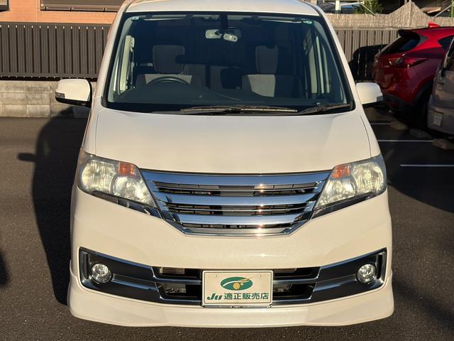 セレナ ライダー S-ハイブリッド 禁煙車 社外ナビTV Bモニター ETC ドラレコ 左右パワースライドドア LEDライト 純正エアロ 社外アルミホイール(3枚目)