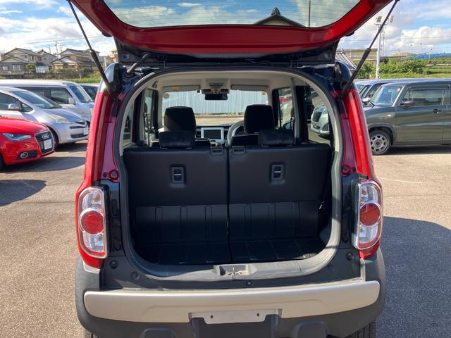 ハスラー Ｘ　純正ナビ　フルセグ　Ｂｌｕｅｔｏｏｔｈ　ＥＴＣ　ＨＩＤ　スマートキー　エネチャージ　キーフリーシステム　シートヒーター付き　イモビライザー　ベンチシートフルフラット　オートライト（18枚目）