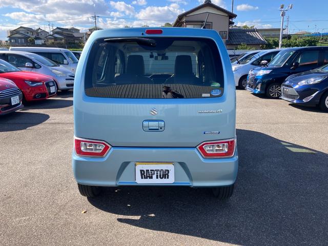 ワゴンＲ ハイブリッドＦＸ　セーフティＰ　純正ナビ　フルセグ　Ｂｌｕｅｔｏｏｔｈ　ワンオーナー　ｉストップ　誤発進抑制装置　スマキー　横滑り防止装置付　ＰＳ　イモビライザー　フルフラットシート　前席シートヒーター　オートエアコン（8枚目）