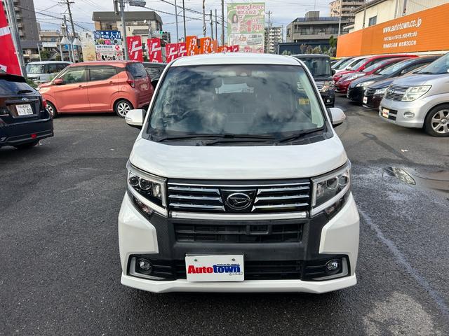 ムーヴ カスタム RS ハイパーSAII ターボ車 SDナビ Bluetoothオーディオ フルセグTV バックモニター LEDヘッドライト ETC ハーフレザーシート スマートキー2本 プッシュ 車線逸脱警報 横滑り防止(4枚目)
