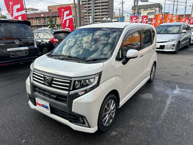 ムーヴ カスタム RS ハイパーSAII ターボ車 SDナビ Bluetoothオーディオ フルセグTV バックモニター LEDヘッドライト ETC ハーフレザーシート スマートキー2本 プッシュ 車線逸脱警報 横滑り防止(5枚目)