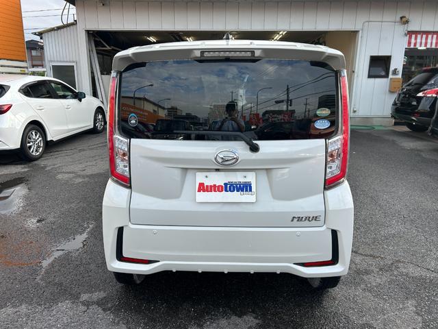 ムーヴ カスタム RS ハイパーSAII ターボ車 SDナビ Bluetoothオーディオ フルセグTV バックモニター LEDヘッドライト ETC ハーフレザーシート スマートキー2本 プッシュ 車線逸脱警報 横滑り防止(7枚目)