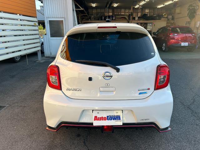 マーチ ニスモ 純正SDナビ Bluetoothオーディオ フルセグTV バックモニター スマートキー ETC 純正16インチアルミ フルエアロ オートエアコン 専用ステアリング(7枚目)