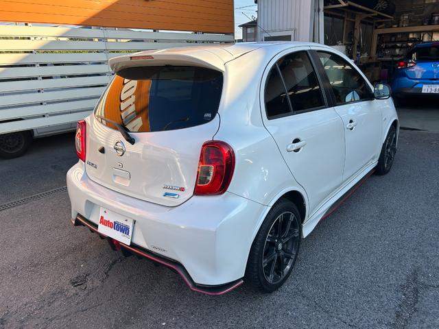 マーチ ニスモ 純正SDナビ Bluetoothオーディオ フルセグTV バックモニター スマートキー ETC 純正16インチアルミ フルエアロ オートエアコン 専用ステアリング(8枚目)