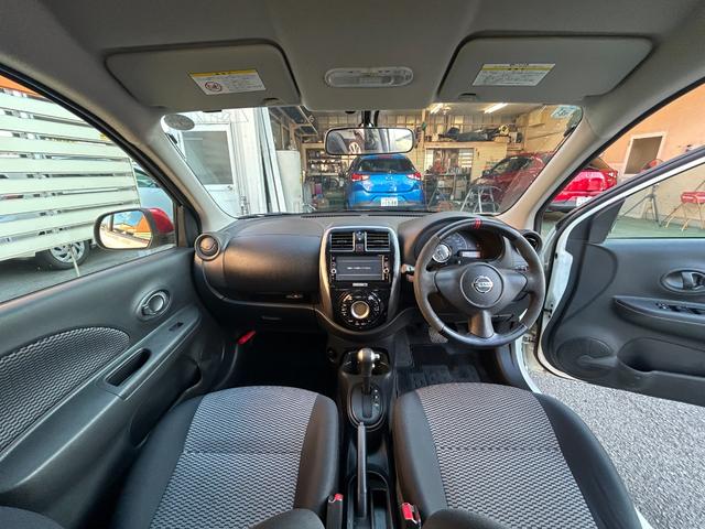 マーチ ニスモ 純正SDナビ Bluetoothオーディオ フルセグTV バックモニター スマートキー ETC 純正16インチアルミ フルエアロ オートエアコン 専用ステアリング(18枚目)