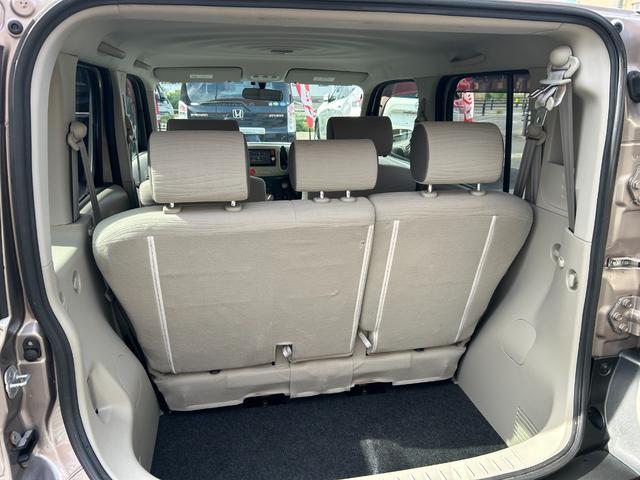 キューブ 15X 純正SDナビ バックモニター フルセグTV CD再生 ETC スマートキー2本 プッシュスタート アイドリングストップ プライバシーガラス ベンチシート 車検2年付 取扱説明書 禁煙車(27枚目)