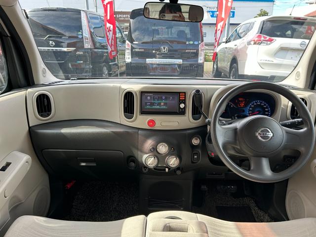 キューブ 15X 純正SDナビ バックモニター フルセグTV CD再生 ETC スマートキー2本 プッシュスタート アイドリングストップ プライバシーガラス ベンチシート 車検2年付 取扱説明書 禁煙車(41枚目)