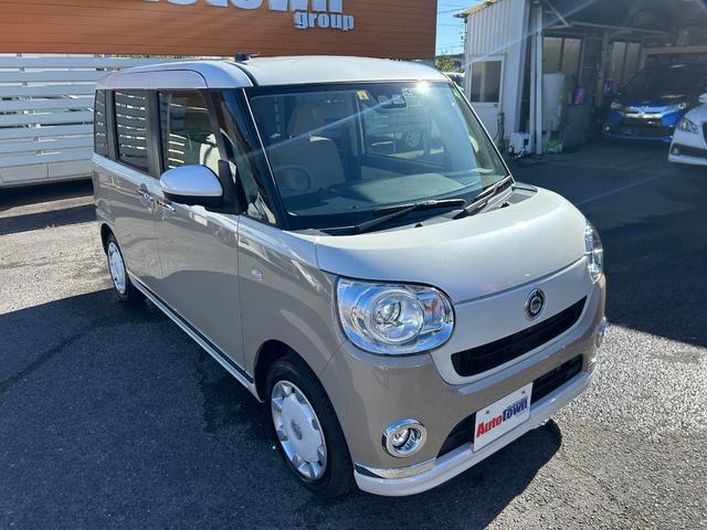 ムーヴキャンバス Ｇメイクアップリミテッド　ＳＡＩＩＩ　ツートン　ナビＴＶ　Ｂｌｕｅｔｏｏｔｈオーディオ　全方位モニター　両側パワースライド　ＥＴＣ　スマートキー　衝突被害軽減ブレーキ　シートヒーター　ＬＥＤヘッドライト　フォグランプ　禁煙（4枚目）