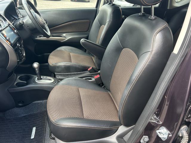 ノート メダリスト　エマージェンシーブレーキパッケージ　純正ＳＤナビ　Ｂｌｕｅｔｏｏｔｈオーディオ　フルセグＴＶ　アラウンドビューモニター　ＥＴＣ　スマートキー２本　エマージェンシーブレーキ　車線逸脱　ハーフレザーシート　オーロラモーヴ　オートマ車　禁煙車（22枚目）