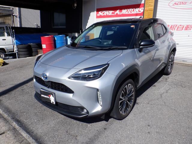 ヤリスクロス ハイブリッドＺ　ＢＳＭ　ＬＥＤフォグ　パワーバックドア　Ｔ－Ｃナビ　ＣＤ／ＤＶＤ　ブラインドスポットモニター　スペアータイヤドラレコ前後　ＥＴＣ２．０　ＬＥＤフォグランプ（2枚目）