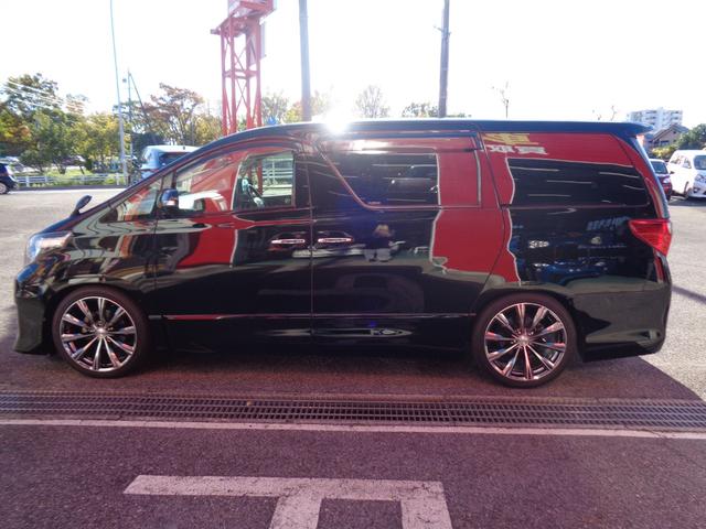 アルファード 240S タイプゴールド 両側パワースライドドア 純正ナビ・フルセグTV バックカメラ ハーフレザー パワーバックドア フリップダウンモニター スマートキー ETC フォグ Bluetooth クルコン 社外アルミ(5枚目)