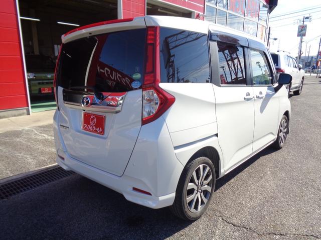 ルーミー カスタムG-T 両側パワスラ フリップダウン 純正ナビ・TV バックカメラ ドラレコ前後 LEDヘッド ETC スマートキー Bluetooth 純正15インチAW フォグ フロアマット(6枚目)