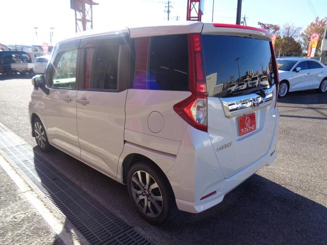 ルーミー カスタムG-T 両側パワスラ フリップダウン 純正ナビ・TV バックカメラ ドラレコ前後 LEDヘッド ETC スマートキー Bluetooth 純正15インチAW フォグ フロアマット(7枚目)