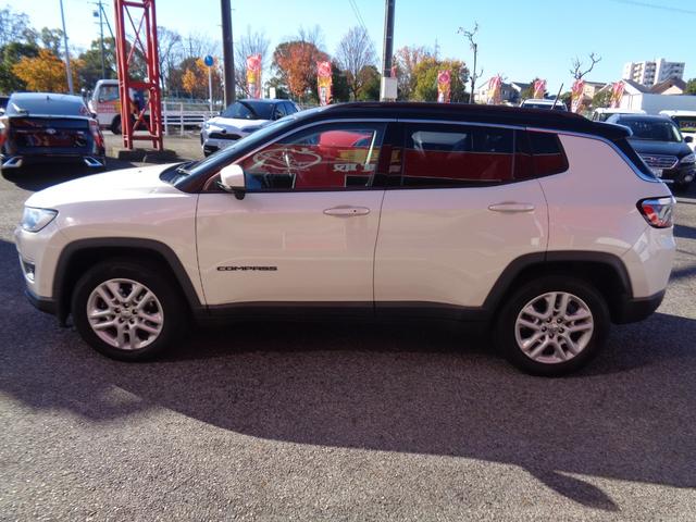 ジープ・コンパス ロンジチュード 衝突軽減ブレーキ 純正ナビ AppleCarPlay対応 スマートキー ETC 純17インチAW クルーズコントロール ルーフレール 電格ミラー プッシュスタート フロアマット(5枚目)