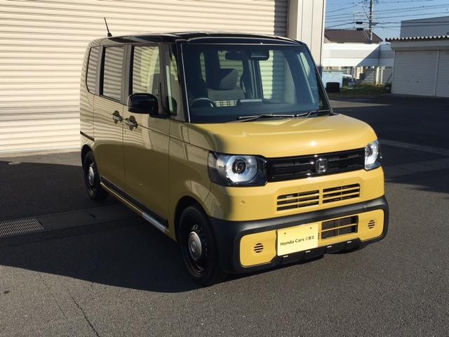 Ｎ－ＢＯＸジョイ ベースグレード　未登録新車　両側パワースライドドア　運転席＆助手席シートヒーター　２トーンカラー　ＨｏｎｄａＳＥＮＳＩＮＧ　チェック柄撥水ファブリック　ＬＥＤヘッドライト　スマートキー　オートブレーキホールド機能（3枚目）