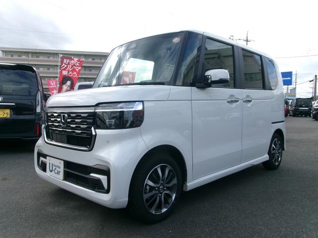 Ｎ－ＢＯＸカスタム ベースグレード　ギャザ－ズナビ（ＶＸＭ－２４５ＺＦＥＩ）　Ｂカメラ　フルセグＴＶ　運転席＋助手席シ－トヒ－タ　ＥＴＣ　自動パ－キング　両側パワースライド　１４インチＡＷ　スマ－トキ－　記録簿　ワンオーナ　　禁煙車（2枚目）