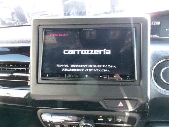 N-BOXカスタム L 社外ナビ BカメラフルセグTV DVD再生 CD ブル-トゥ-ス ドラレコ前 自動パ-キング 運転席+助手席シ-トヒ-タ 片側パワ-スライドドア 自動パ-キング オ-トリトラミラ- 記録簿 ワンオーナ(6枚目)
