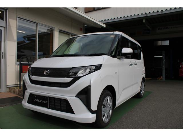 ムーヴ Ｘ　届出済未使用車　バックカメラ　ＥＴＣ　ステアリングリモコン　衝突軽減ブレーキ　両側スライド片側電動スライドドア　プッシュスタート　シートヒーター　オートｌＥＤライト　電格ミラー　オートエアコン（3枚目）