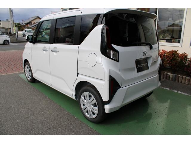 ムーヴ Ｘ　届出済未使用車　バックカメラ　ＥＴＣ　ステアリングリモコン　衝突軽減ブレーキ　両側スライド片側電動スライドドア　プッシュスタート　シートヒーター　オートｌＥＤライト　電格ミラー　オートエアコン（5枚目）