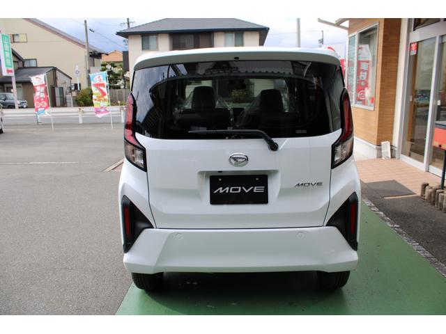 ムーヴ Ｘ　届出済未使用車　バックカメラ　ＥＴＣ　ステアリングリモコン　衝突軽減ブレーキ　両側スライド片側電動スライドドア　プッシュスタート　シートヒーター　オートｌＥＤライト　電格ミラー　オートエアコン（7枚目）