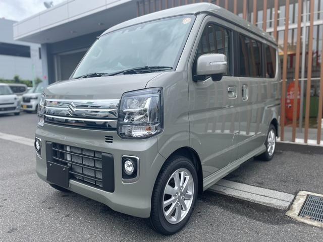 エブリイワゴン ＰＺターボスペシャル　届出済未使用車・４ＷＤ・ＣＶＴ・ハイルーフ・ターボ・両側電動スライドドア・オートステップ・シートヒーター・ルーフコンソール・オートエアコン・プッシュスタート・アルミホイール（9枚目）