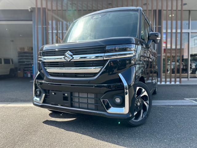 スペーシアカスタム ハイブリッドXS ・届出済未使用車・2WD・CVT・両側電動スライドドア・USB電源・アルミホイール・パーソナルテーブル・LEDヘッドライト・電動パーキング・ブレーキホールド・シートヒーター・オットマン(9枚目)