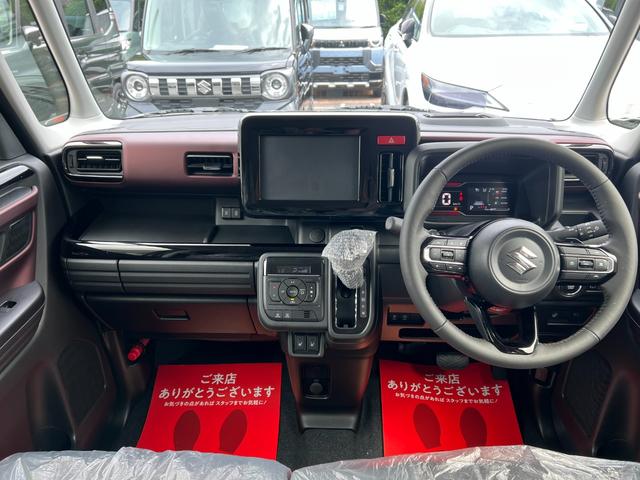 スペーシアカスタム ハイブリッドXSターボ 届出済未使用車・2WD・CVT・LEDヘッドライト・電動パーキングブレーキ・シートヒーター・両側電動スライド・ステアリングヒーター・マルチユースフラップ・15インチアルミ・USBソケット・本革ハンドル(23枚目)