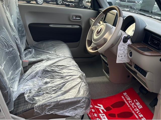 アルトラパンＬＣ Ｘ　２ＷＤ・ＡＴ・届出済未使用車・ツートンルーフ・スズキセーフティサポート・プッシュスタート・ＬＥＤヘッドライト・アルミホイール・シートヒーター・ＵＳＢ電源ソケット・６スピーカー・プレミアムＵＶガラス（22枚目）