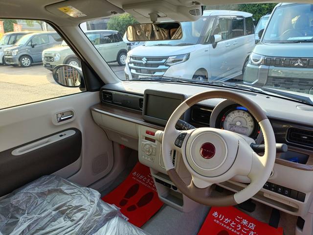 アルトラパンＬＣ Ｘ　２ＷＤ・ＡＴ・届出済未使用車・ツートンルーフ・スズキセーフティサポート・プッシュスタート・ＬＥＤヘッドライト・アルミホイール・シートヒーター・ＵＳＢ電源ソケット・６スピーカー・プレミアムＵＶガラス（23枚目）