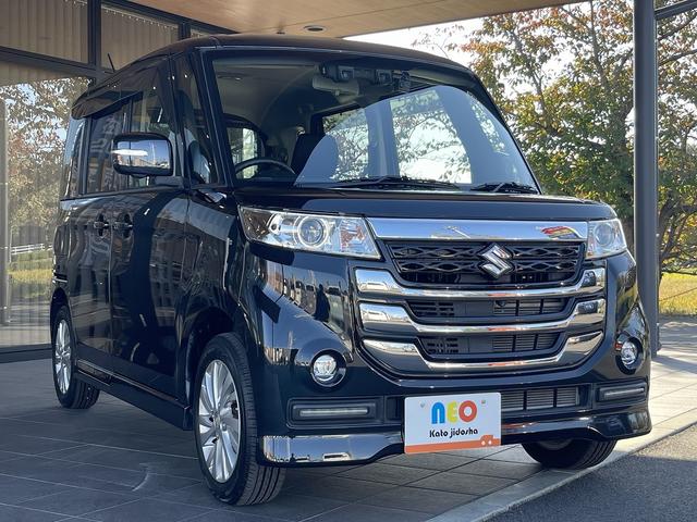 スペーシアカスタムＺ ベースグレード　ＨＩＤヘッドライト　シートヒーター　アイドリングストップ　衝突軽減ブレーキ　ドラレコ　ＣＤ　ＤＶＤ　ＴＶ　ナビ　Ｂｌｕｅｔｏｏｔｈ　ＵＳＢ　全方位カメラ　ステアリングリモコン　左側電動両側スライドドア（37枚目）