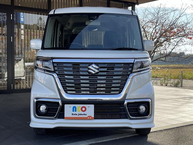 スペーシアカスタム ハイブリッドGS ワンオーナー LEDヘッドライト シートヒーター ETC アイドリングストップ 衝突軽減ブレーキ CD DVD フルセグTV SDナビ Bluetooth バックカメラ ステリモ 電動スライドドア(40枚目)